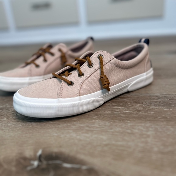 Sperry Women's tan Canvas Boat Shoes - Picture 4 of 9